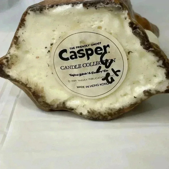 Vintage 1986 Casper the Friendly Ghost Halloween Tree Wax Candle NEW UNUSED - Picture 5 of 5
